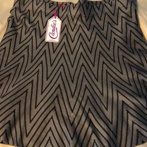 Grey Knit Mini Skirt